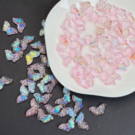 Butterfly Shape Glass Bead Strand 8x15mm(GLYX14-16)