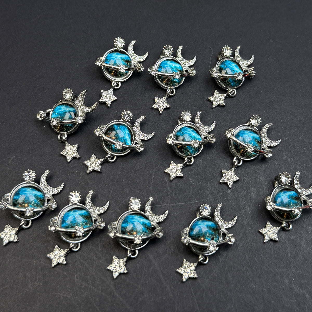 Sun & Moon & Star Pendant/Charm 17*26mm Alloy Accessories ACJF62