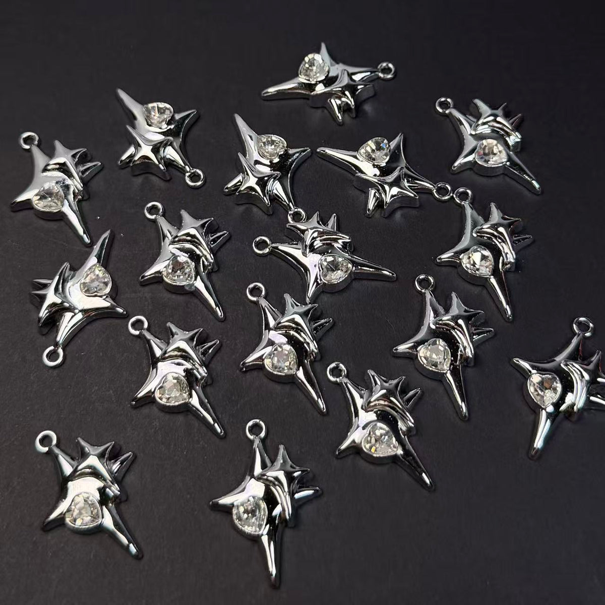 Star Pendant/Charm 17*22mm Alloy Accessories