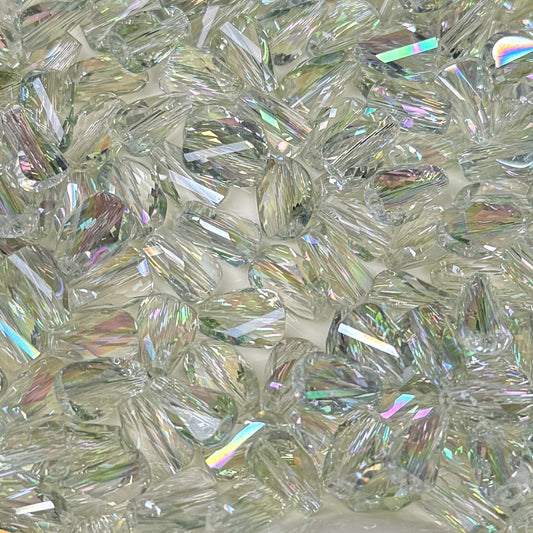 Spring Green Twisted Glass Bead 6*9mm (GL 14)