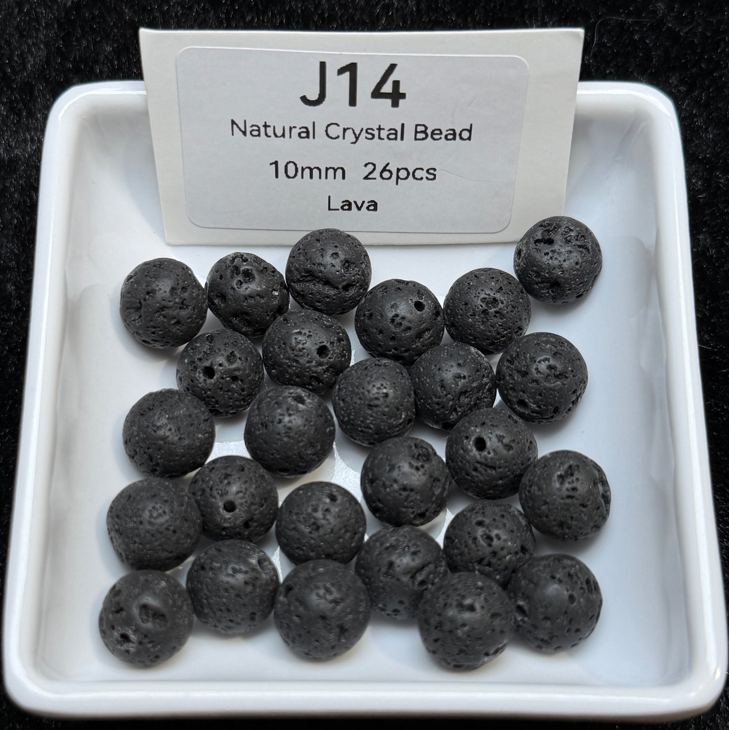 J14 Lava
Natural Crystal Bead
10mm 26pcs