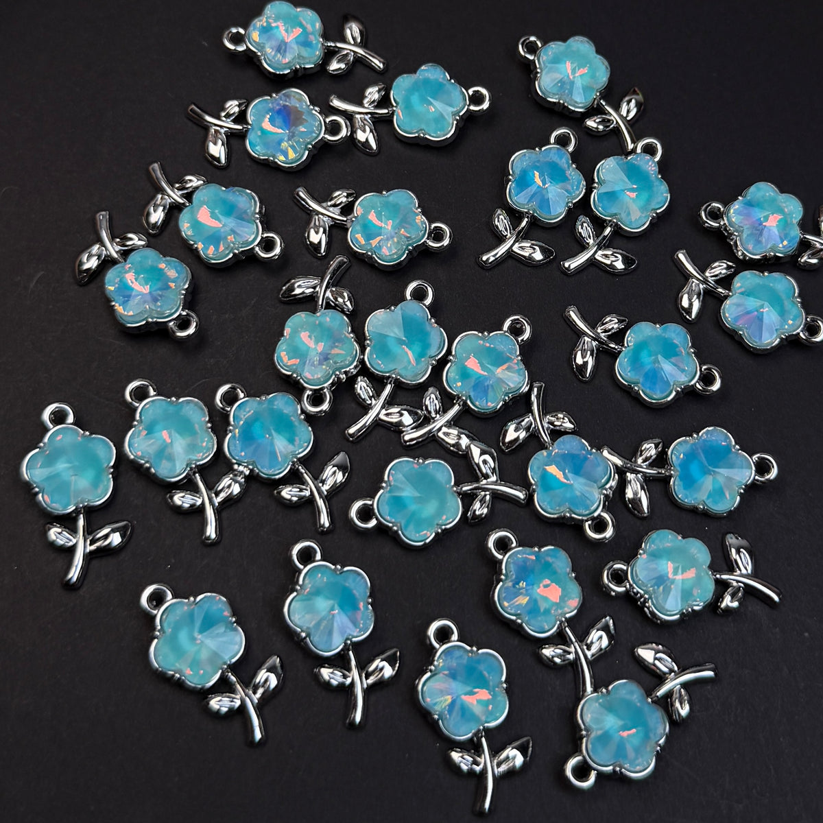 Flower Pendant/Charm 12*20mm Alloy Accessories