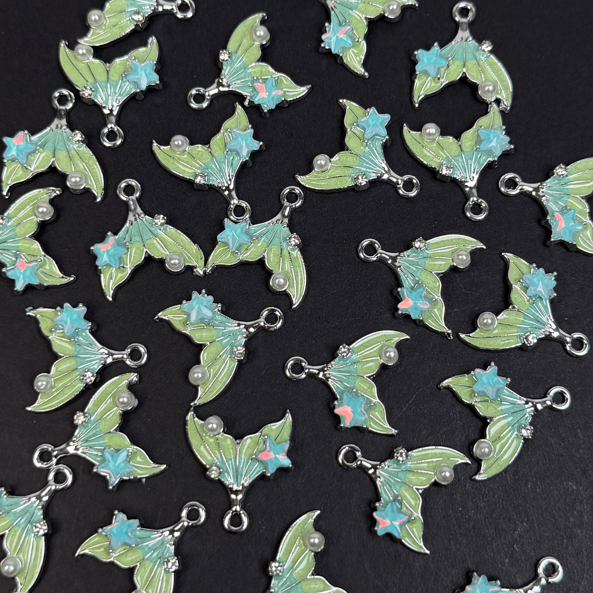 Mermaid Tail Pendant/Charm 15*16mm Alloy Accessories ACJF169-172
