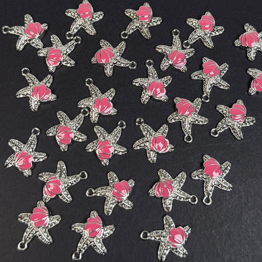Star Fish Shell Pendant/Charm 13.5*14.5mm Alloy Accessories ACJF173-175