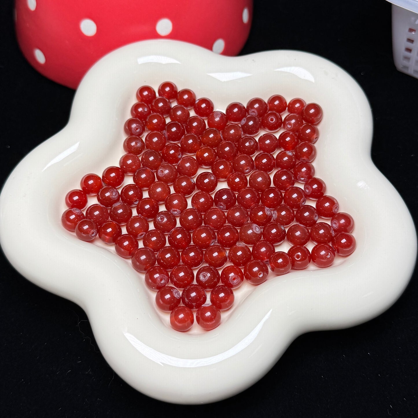 Carnelian 8mm Natural Crystal Bead