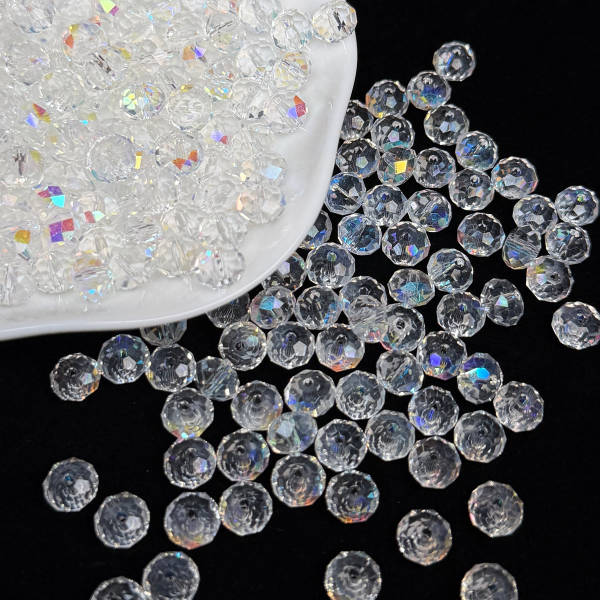 Heaven Aura Wheel Shape Glass Bead 8mm (GL47)