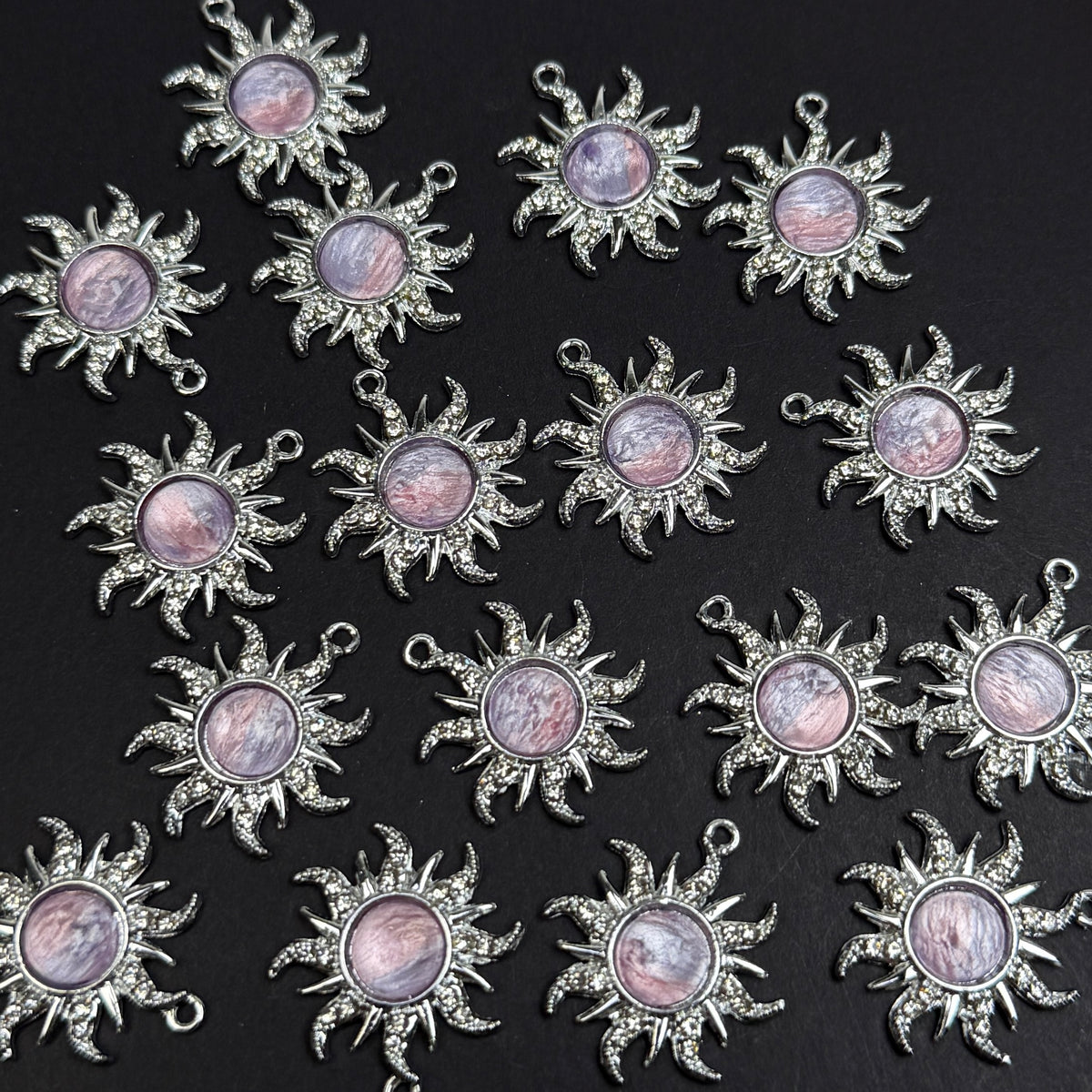 Sun Pendant 22mm Alloy Accessories ACJF151-153
