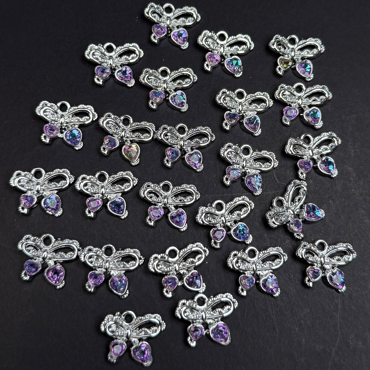 Cherry Bowtie Pendant 17*13mm Alloy Accessories ACJF119-120
