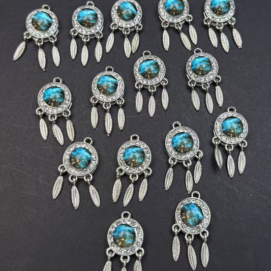 Dream Catcher Pendant/Charm 13*24mm Alloy Accessories ACJF55