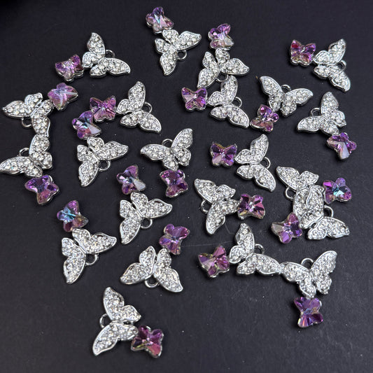 Butterfly Pendant/Charm 16*19mm Alloy Accessories