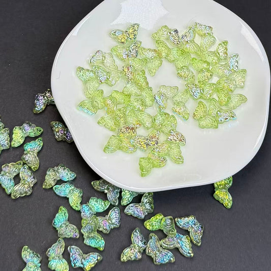 Butterfly Shape Glass Bead Strand 8x15mm(GLYX14-16)