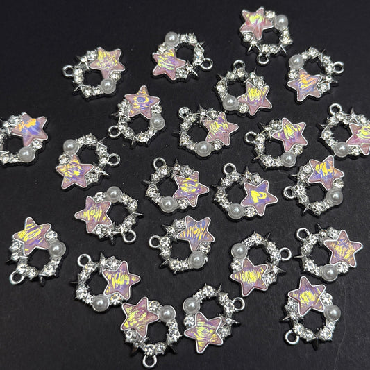 Star Pendant 15*14.5mm Alloy Accessories ACJF109-110