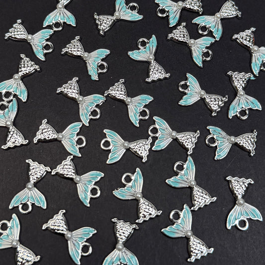 Fish Tail Pendant/Charm 13.5*14.5mm Alloy Accessories ACJF176-179