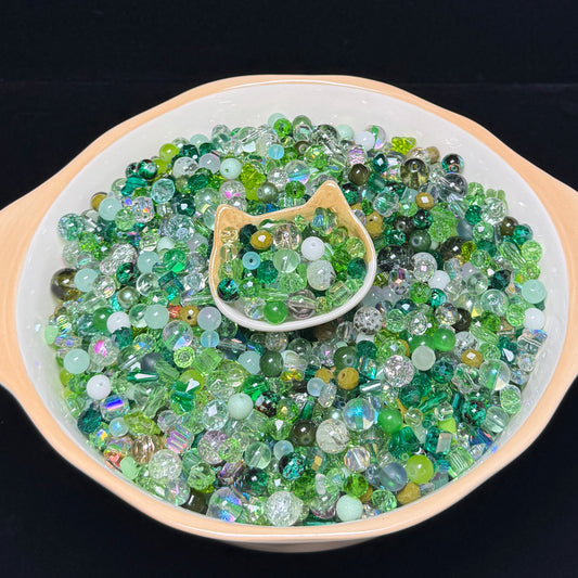 Rainforest Confetti Glass Beass