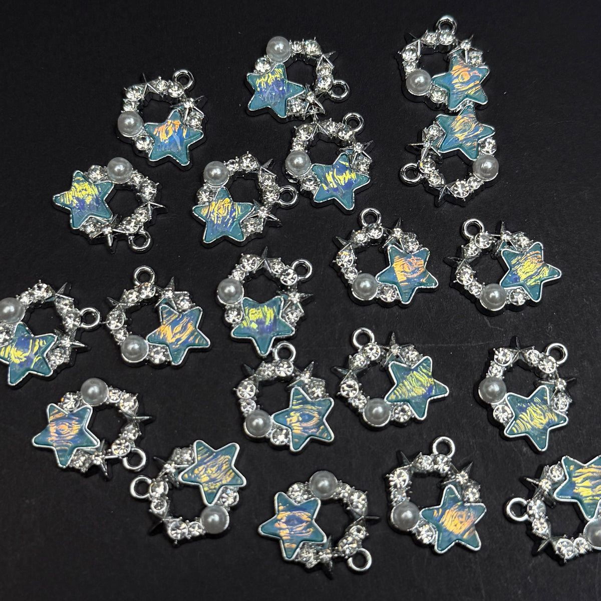 Star Pendant 15*14.5mm Alloy Accessories ACJF109-110