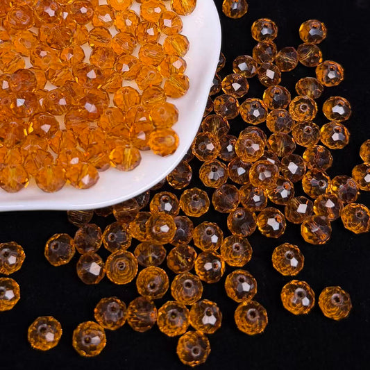 Middle Tiger Wheel Shape Glass Bead 8mm (GL46）