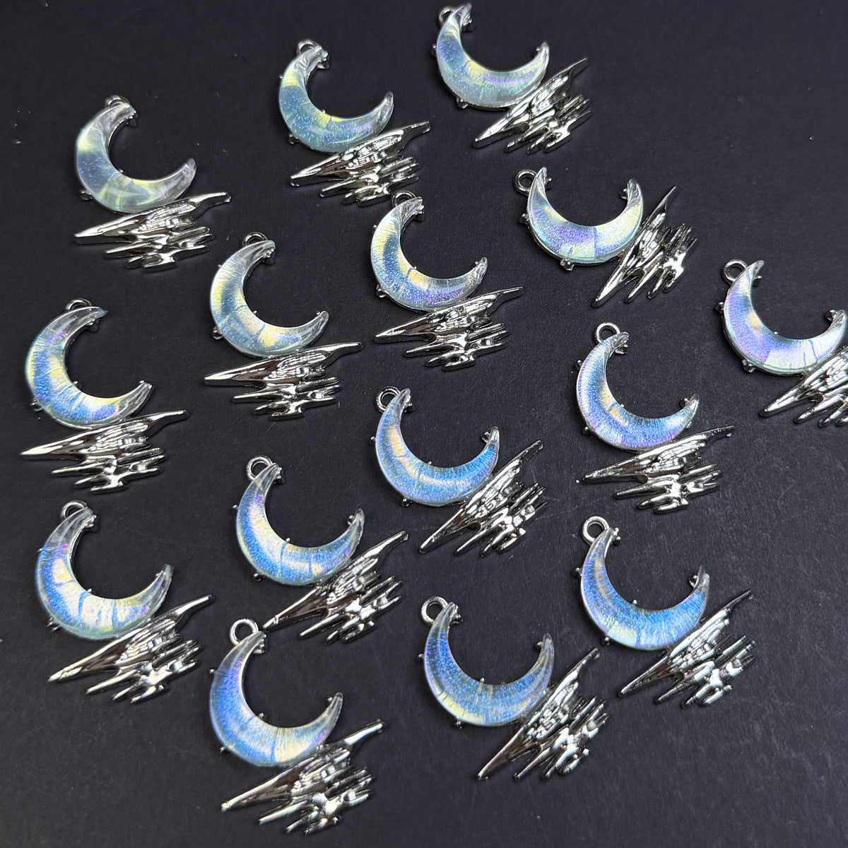 Moon Pendant/Charm 20*24mm Alloy Accessories