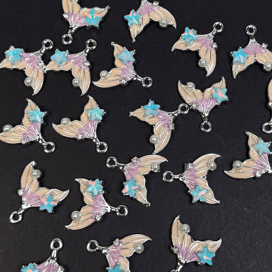 Mermaid Tail Pendant/Charm 15*16mm Alloy Accessories ACJF169-172