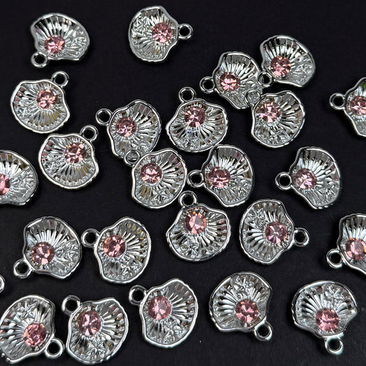 Shell Pendant/Charm 13.5*14.5mm Alloy Accessories ACJF185-186