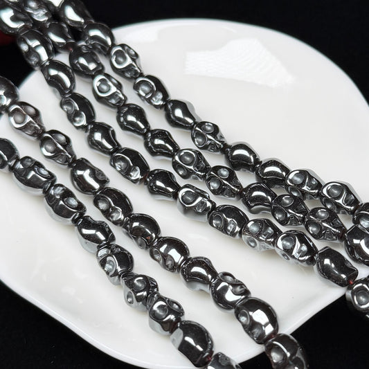 Skull 8*10mm Hematite Strand Crystal Bead