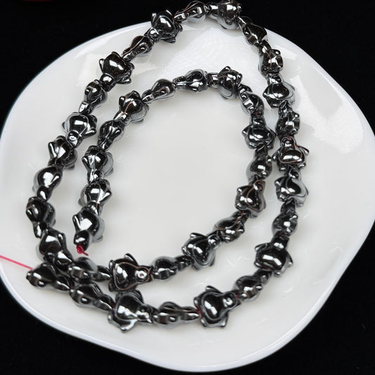 Mini Figurine Hematite Strand 10mm Crystal Bead