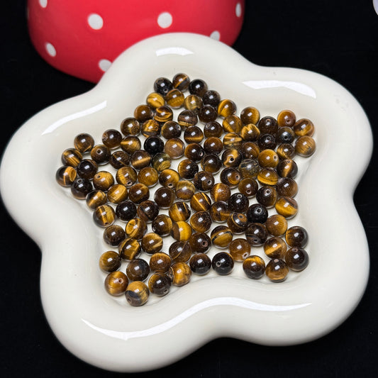 Tiger Eye 8mm Natural Crystal Bead (Grade AB)