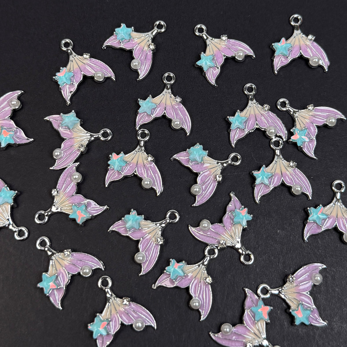 Mermaid Tail Pendant/Charm 15*16mm Alloy Accessories ACJF169-172