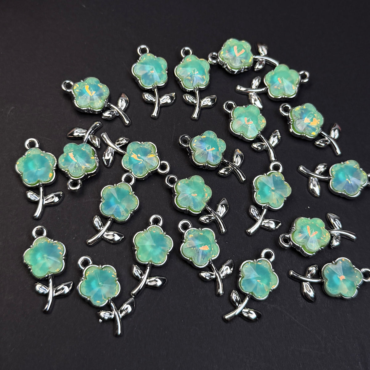 Flower Pendant/Charm 12*20mm Alloy Accessories