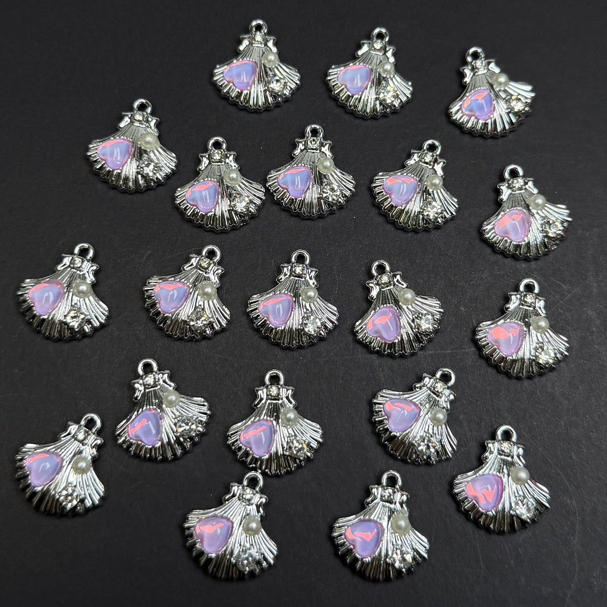 Shell Pendant 17*16mm Alloy Accessories ACJF134-136