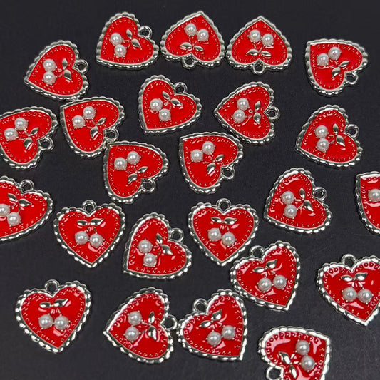 Heart Cherry Pendant/Charm 13.5*14.5mm Alloy Accessories ACJF180-ACJF184