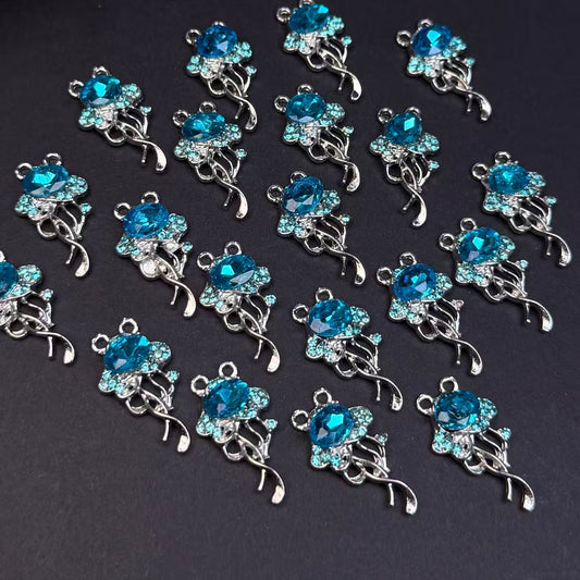 Jelly Fish Pendant/Charm 13*23mm Alloy Accessories