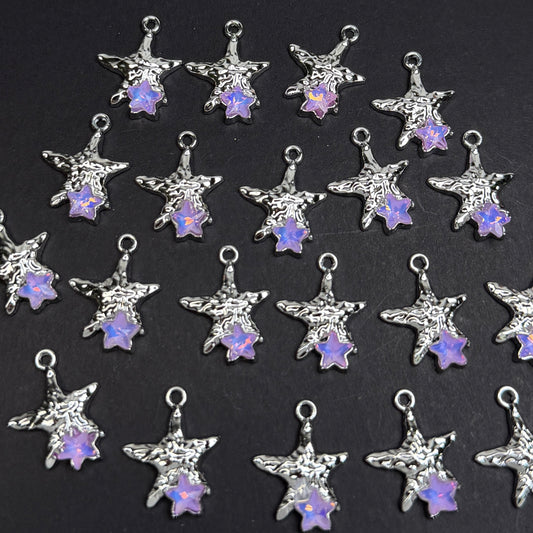 Star 15.5*17.5mm Alloy Accessories ACJF157-160