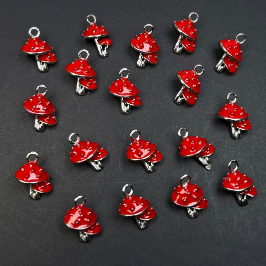 Mushroom Pendant/Charm 13*11mm Alloy Accessories ACJF56