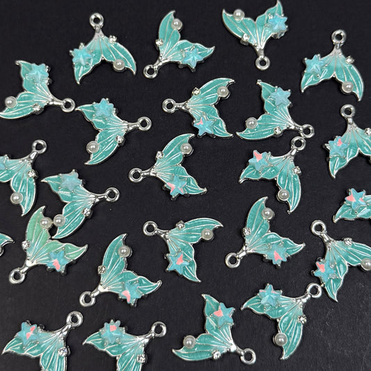 Mermaid Tail Pendant/Charm 15*16mm Alloy Accessories ACJF169-172