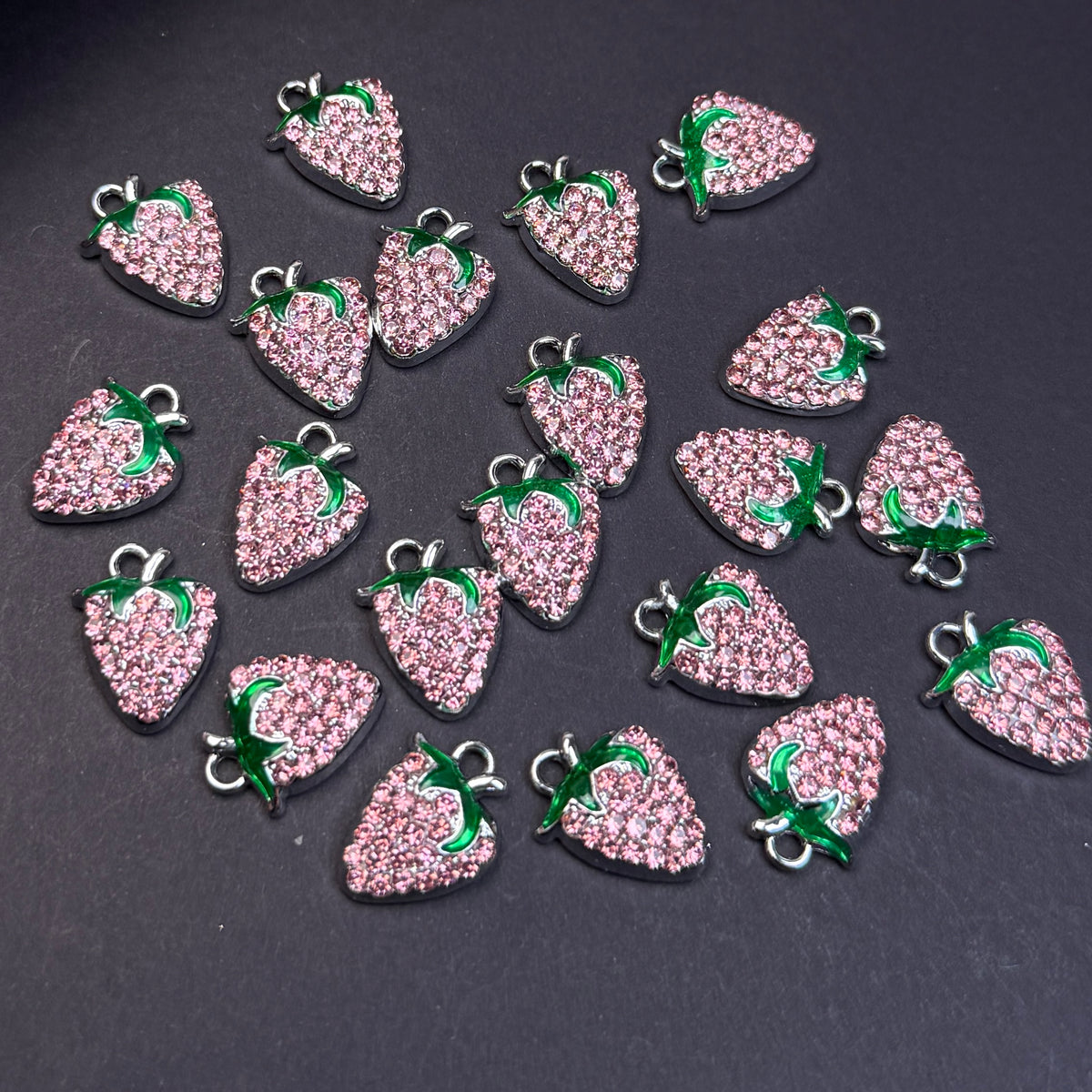 Strawberry Pendant/Charm Alloy 13*14mm Accessories