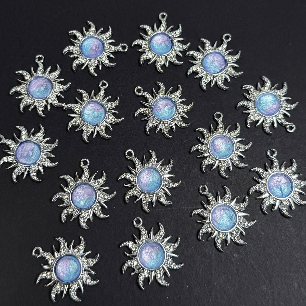 Sun Pendant 22mm Alloy Accessories ACJF151-153