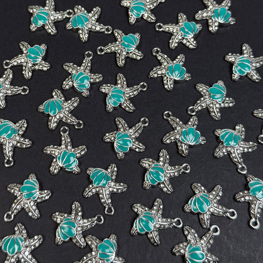 Star Fish Shell Pendant/Charm 13.5*14.5mm Alloy Accessories ACJF173-175
