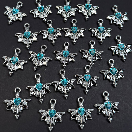 Heart Arrow Pendant/Charm 20*19.5mm Alloy Accessories ACJF67