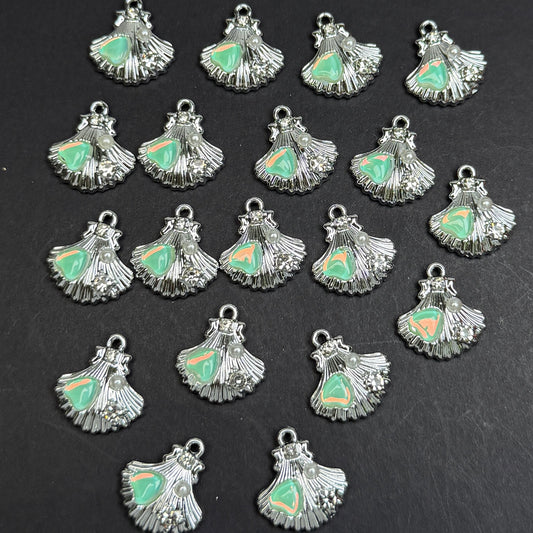 Shell Pendant 17*16mm Alloy Accessories ACJF134-136